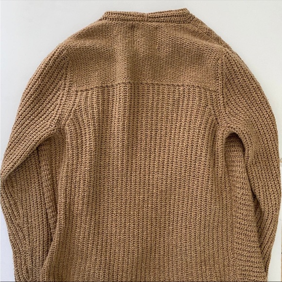 Abercrombie & Fitch Womens Knit Open Front Cardigan Sweater Camel Size M - Picture 8 of 9